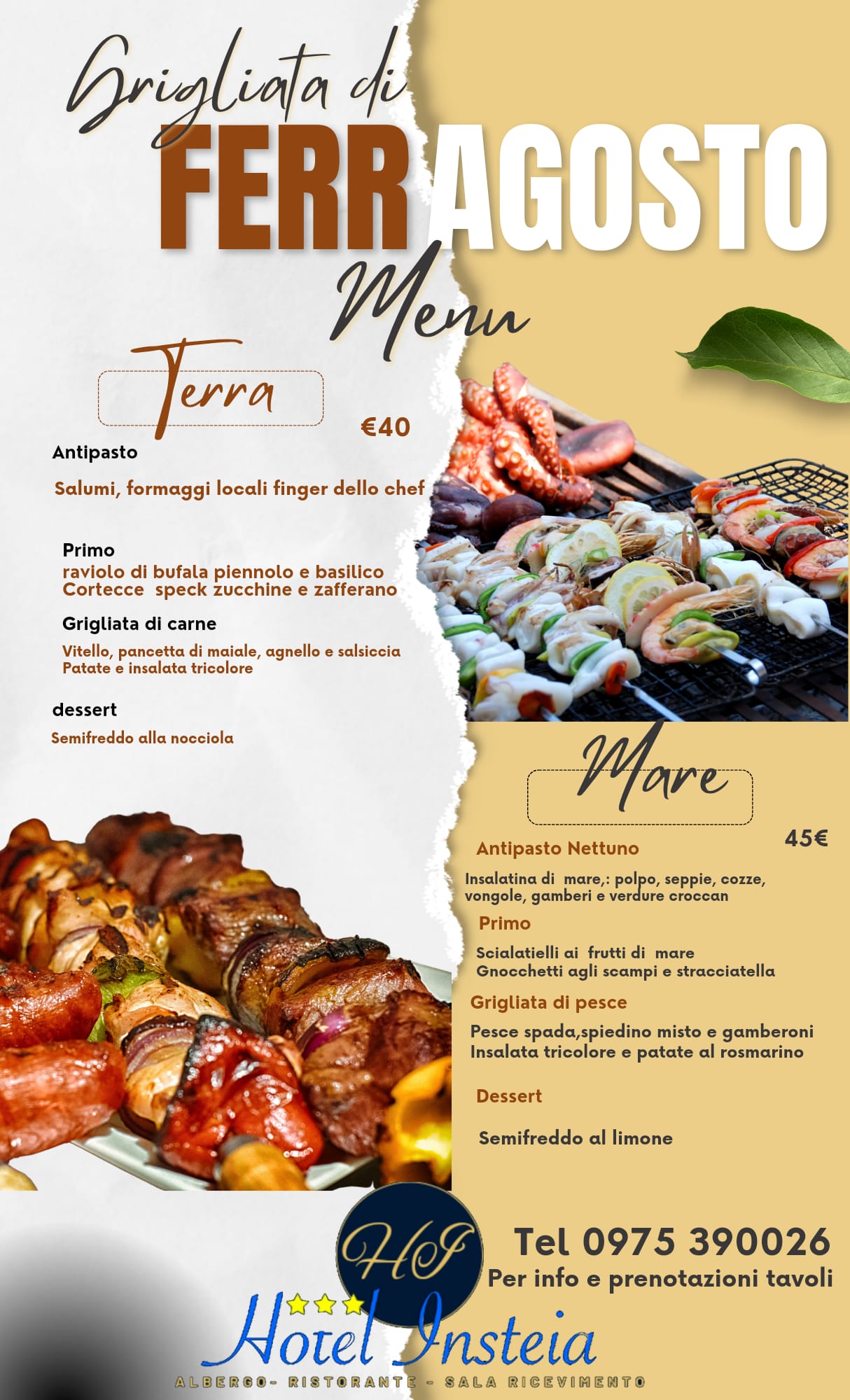 Grigliata di Ferragosto all'Hotel Ristorante Insteia Grigliata di Ferragosto all'Hotel Ristorante Insteia