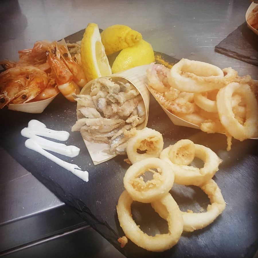 Frittura di calamari e gamberi