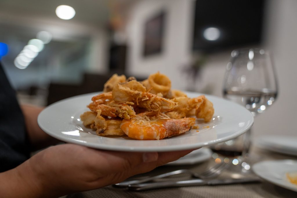Frittura di calamari e gamberi
